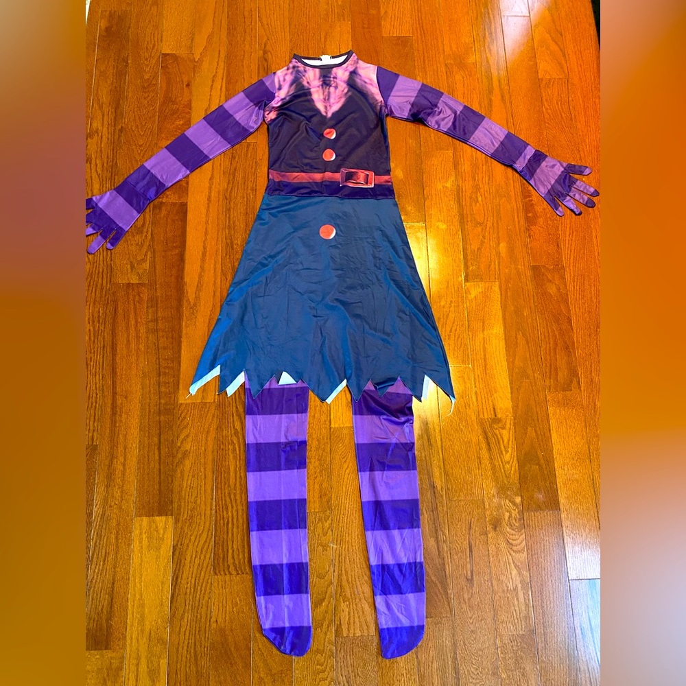 Purple and Black Striped Kids Costume
